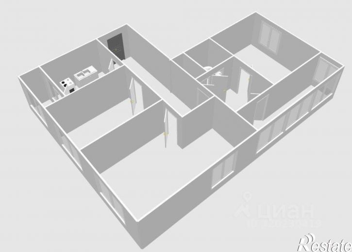 3-комн квартира улица Ахметова, 300/2,  д. 300/2