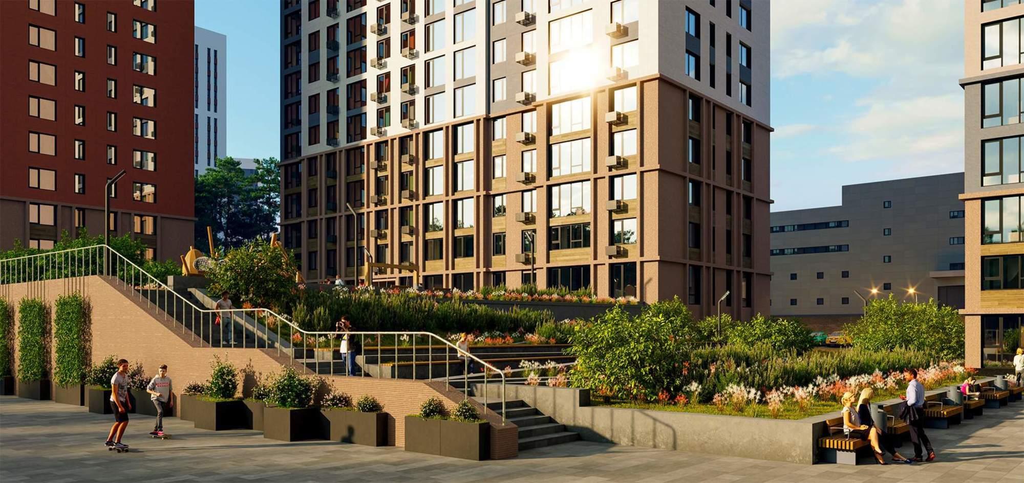 Купить студию за 5 845 280 рублей на Менделеева улица, д.1