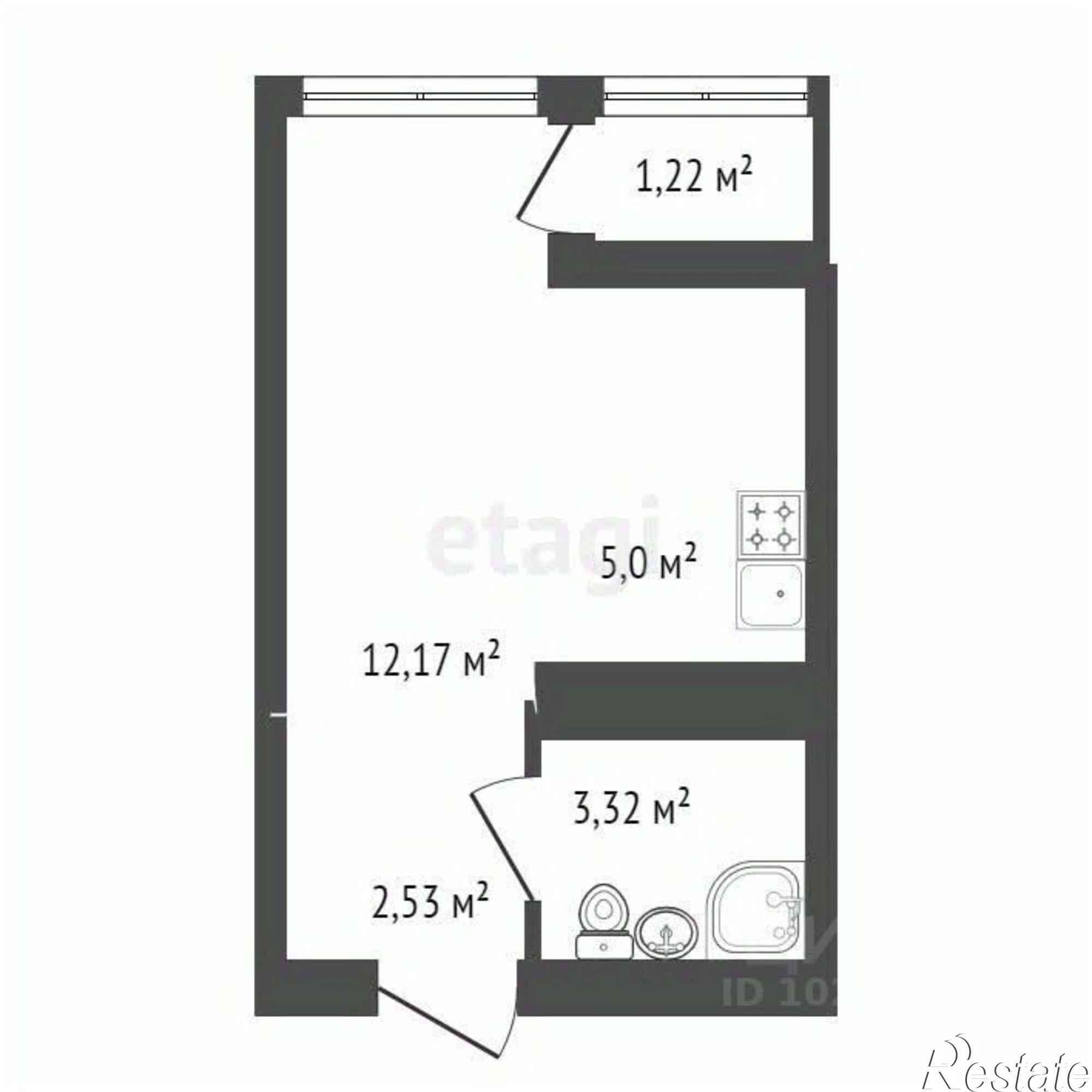 Купить квартиру за 3 950 000 рублей на улица Евгения Столярова, 4