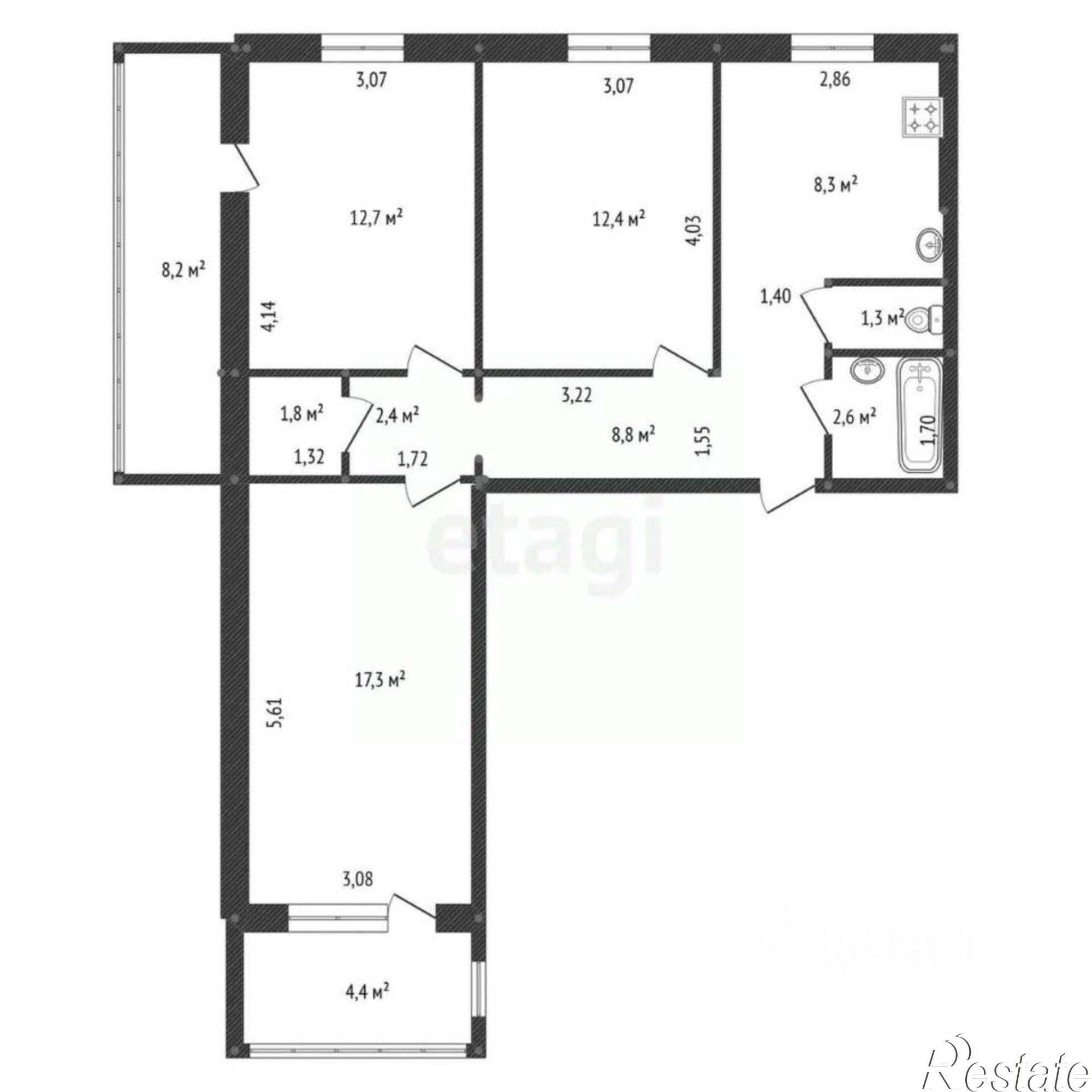 Купить квартиру за 8 500 000 рублей на улица Маршала Жукова, 2/5