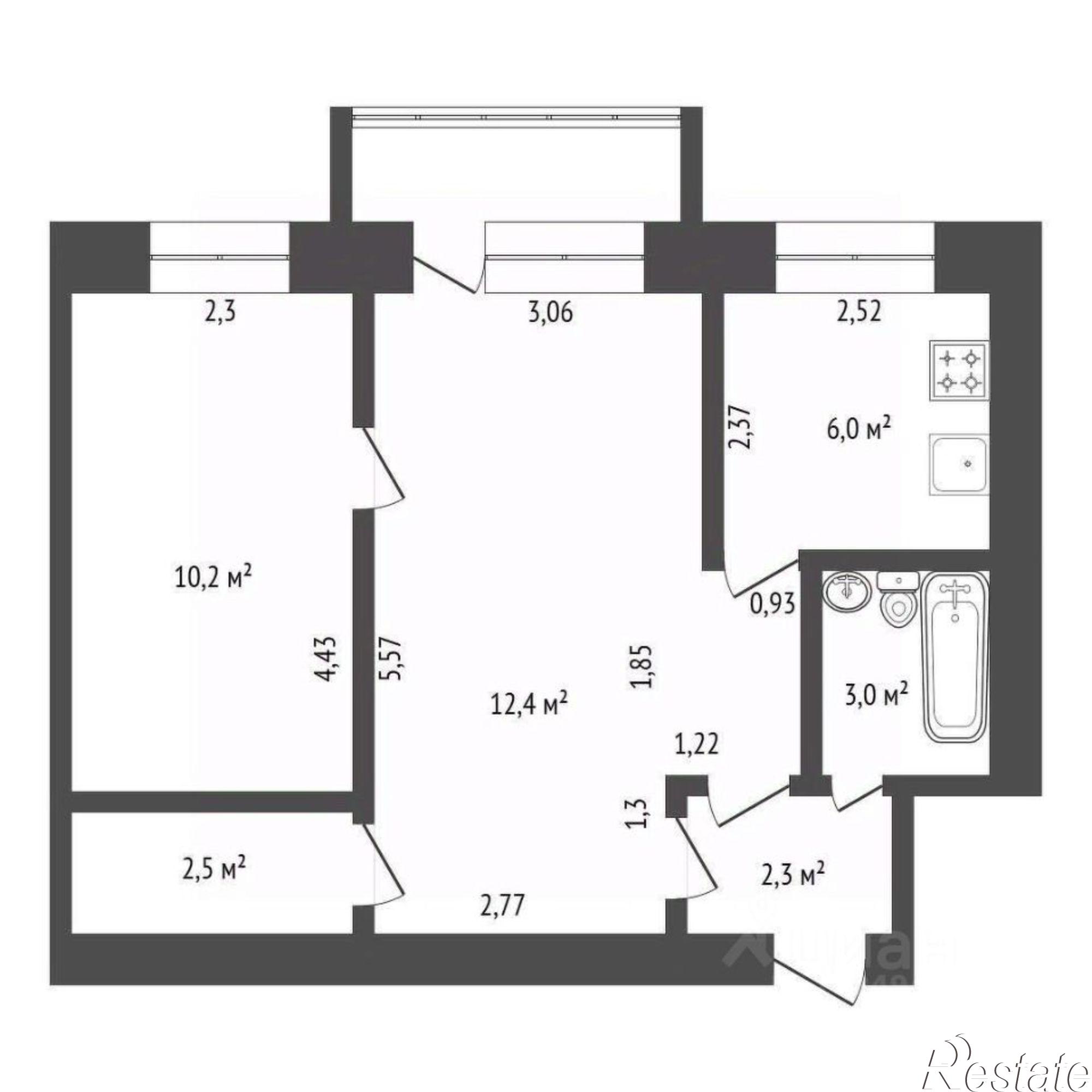 Купить квартиру за 4 290 000 рублей на улица Рихарда Зорге, 40