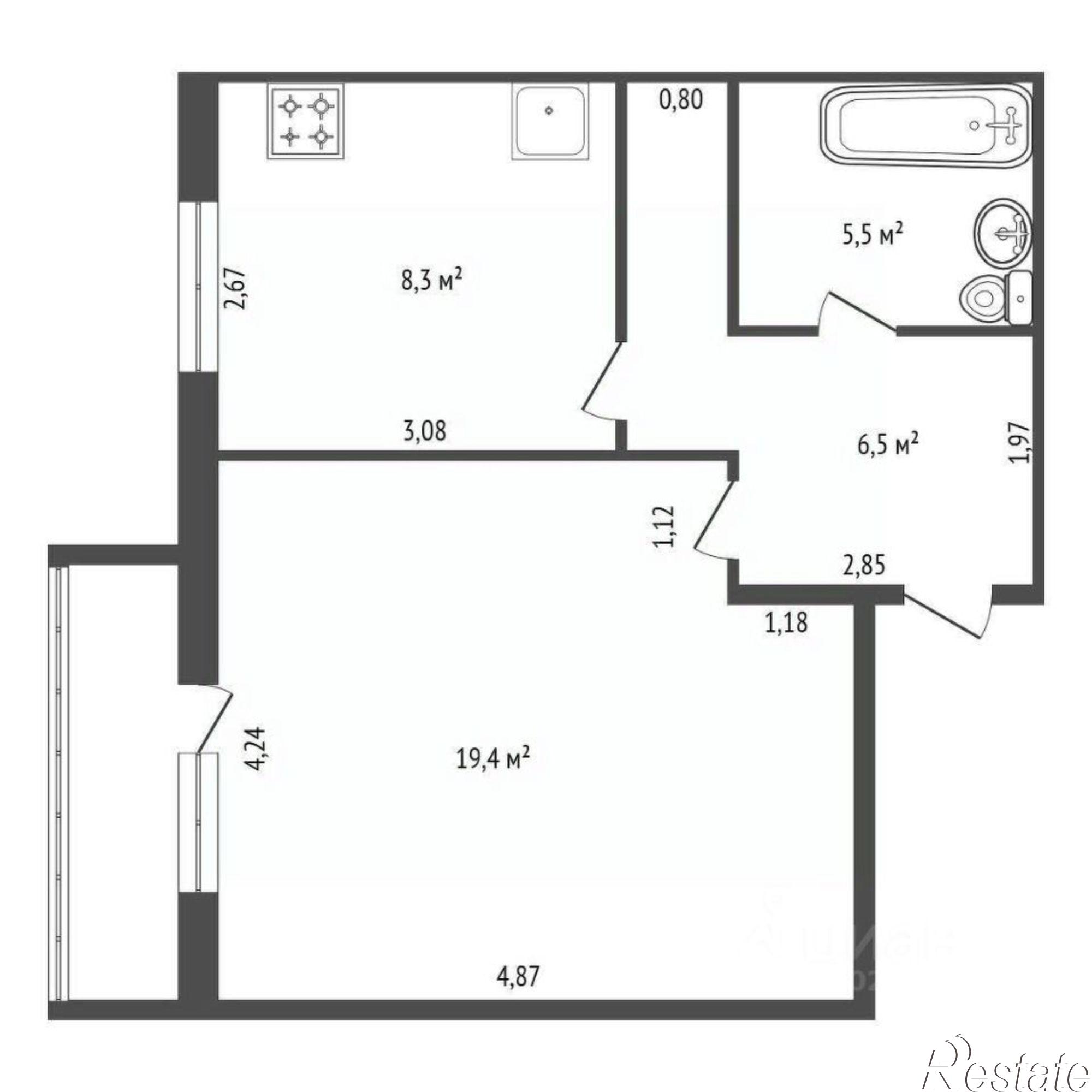 Купить квартиру за 3 400 000 рублей на улица Пожарского, 261