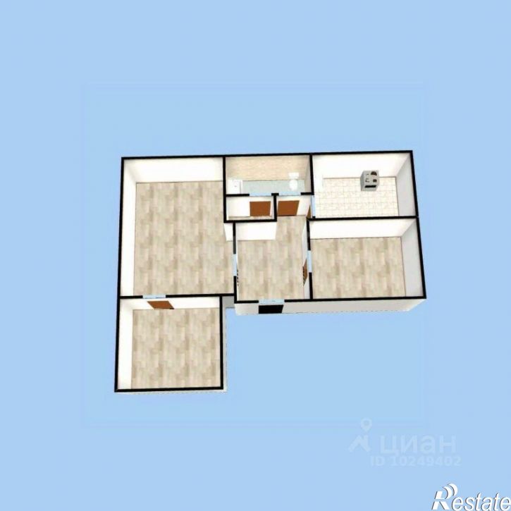 3-комн квартира улица Ладыгина, 15,  д. 15