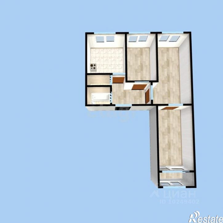 3-комн квартира Айская улица, 62,  д. 62