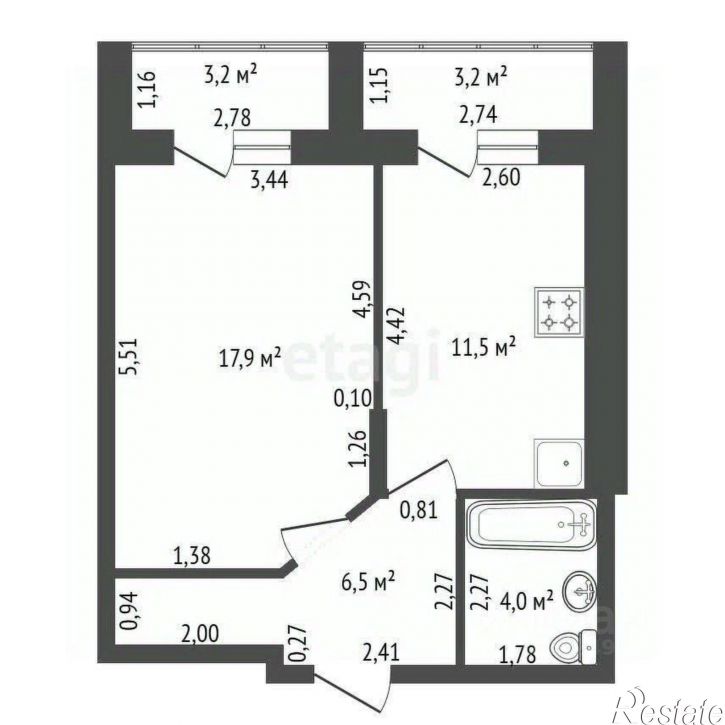 1-комн квартира улица Лётчиков, 16/1,  д. 16/1