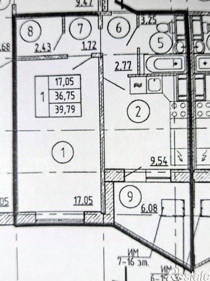 1-комн квартира Российская улица, 47/3,  д. 47/3