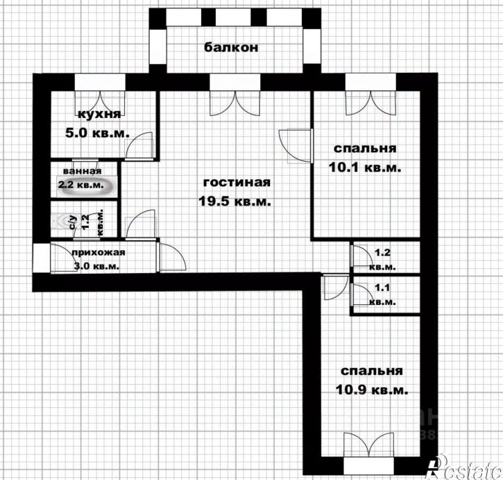 3-комн квартира Интернациональная улица, 125,  д. 125