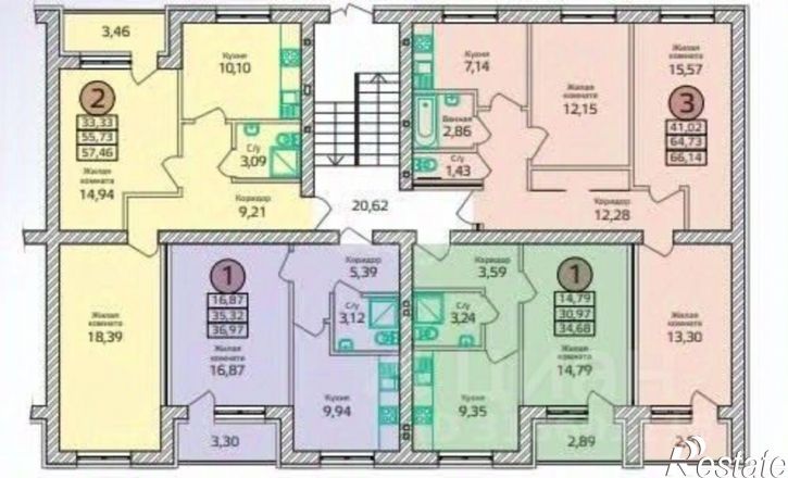 3-комн квартира улица Академика Курчатова, 65/8,  д. 65/8