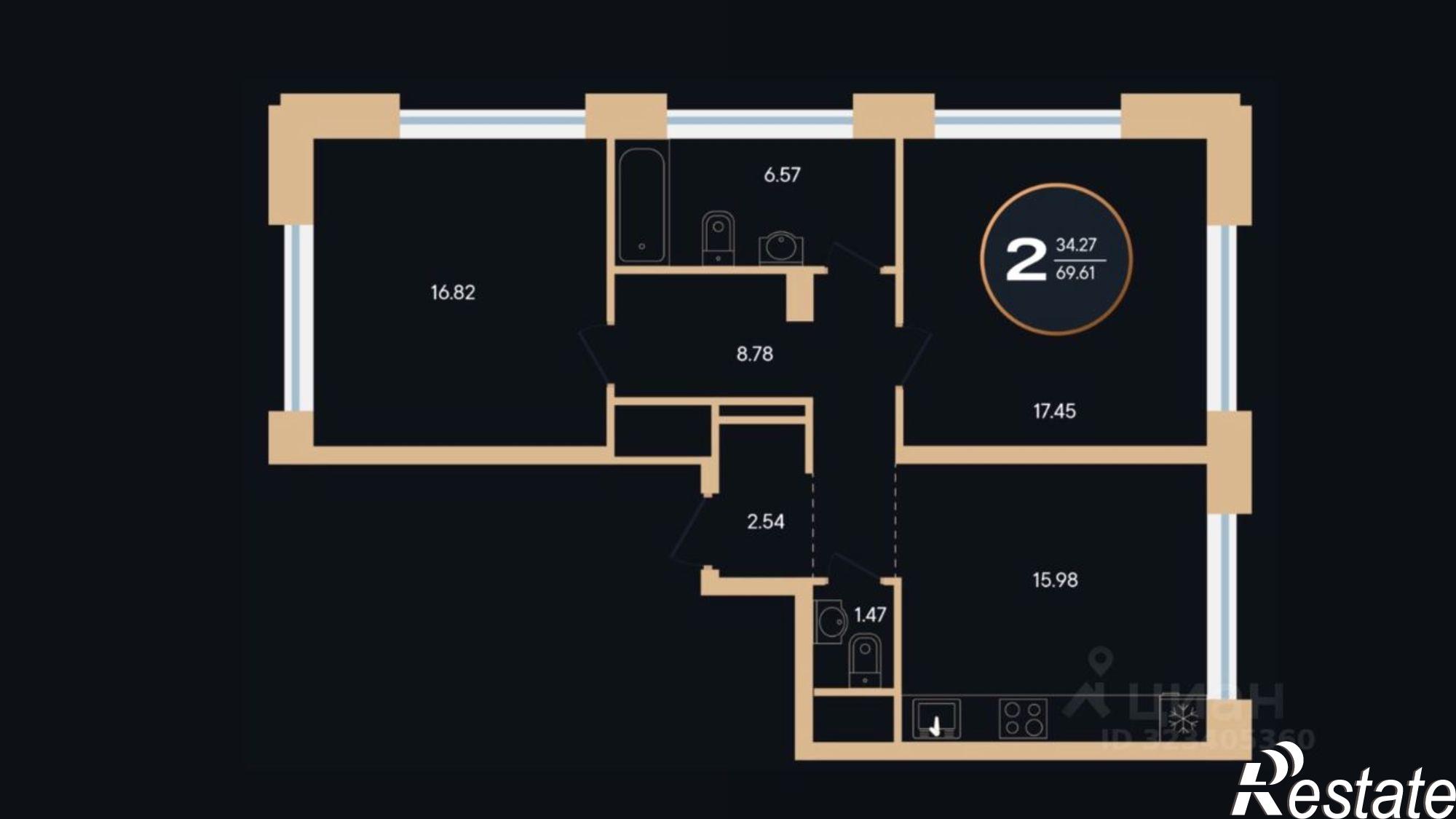Купить квартиру за 21 500 000 рублей на ул Рихарда Зорге, 73/1