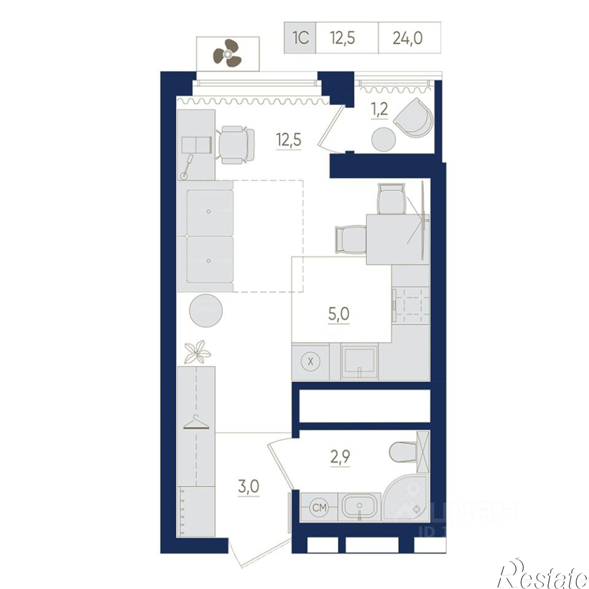 Купить квартиру за 3 912 000 рублей на Яркий бульвар, 8/1