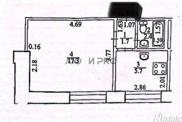 1-комн квартира ул Дмитрия Донского, 5/8,  д. 5/8