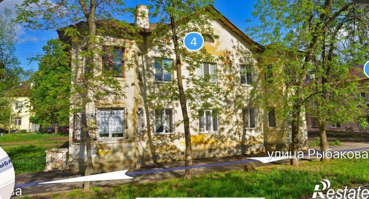 2-комн квартира улица Рыбакова, 4,  д. 4