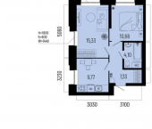 2-комн, 47 кв м, этаж 5/13 улица Рудольфа Нуреева, 7