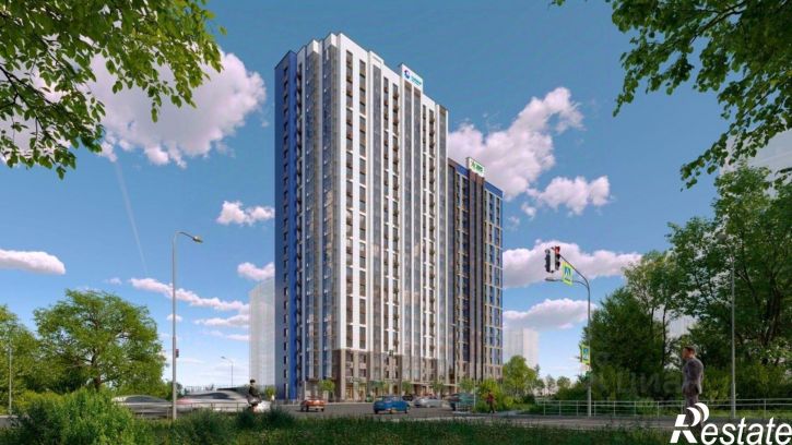 2-комн квартира в новом доме Комсомольская улица, 2 к2,  д. 2 к2