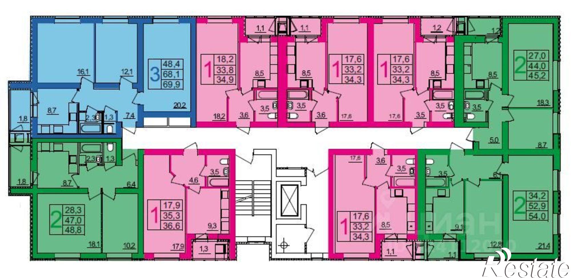 Купить квартиру за 5 500 000 рублей на улица Лётчиков, 2Б