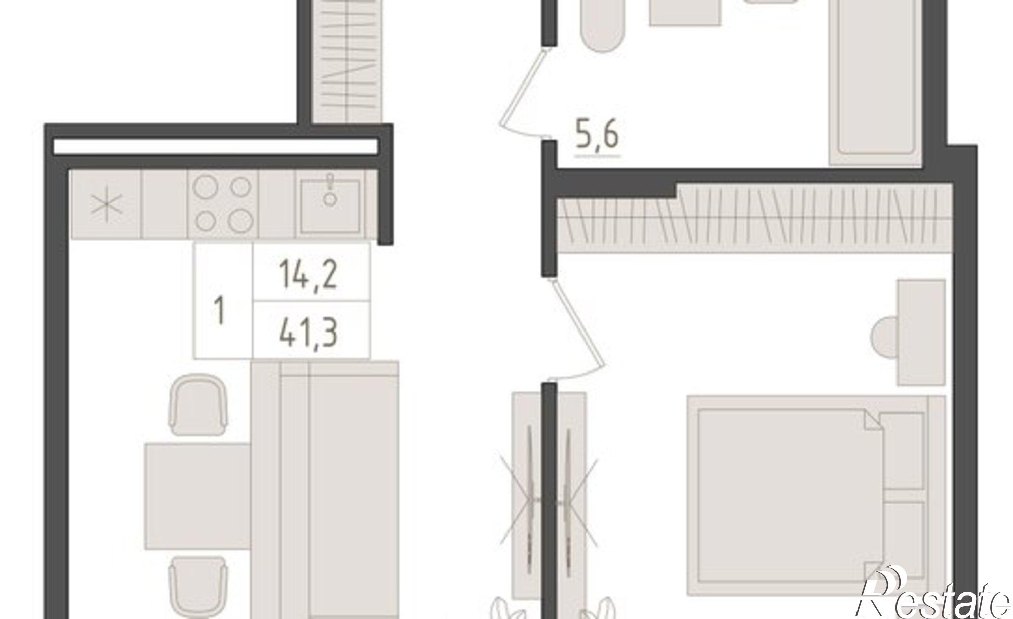 Купить квартиру за 11 151 000 рублей на улица Аксакова, 18