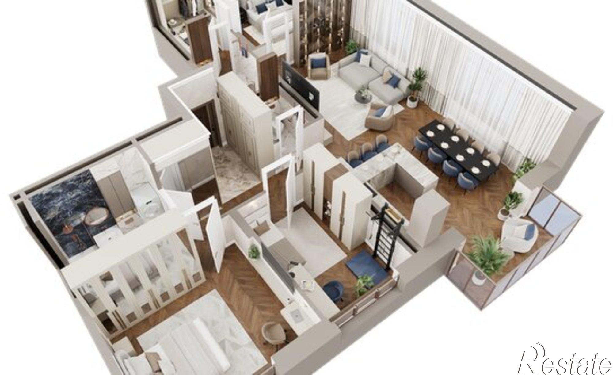 Купить квартиру за 35 880 000 рублей на ул Аксакова, 14 1