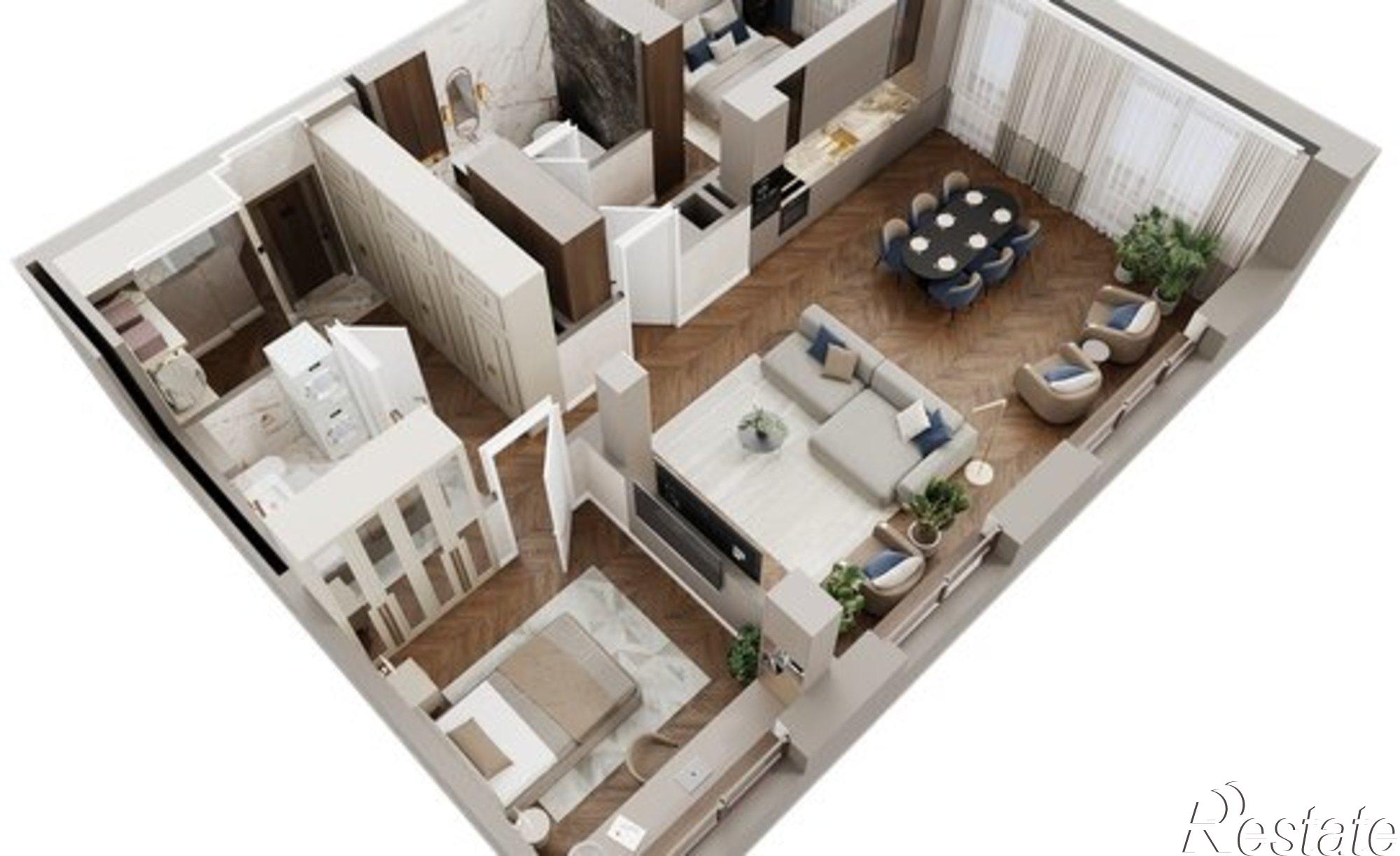 Купить квартиру за 27 356 000 рублей на ул Аксакова, 14/1