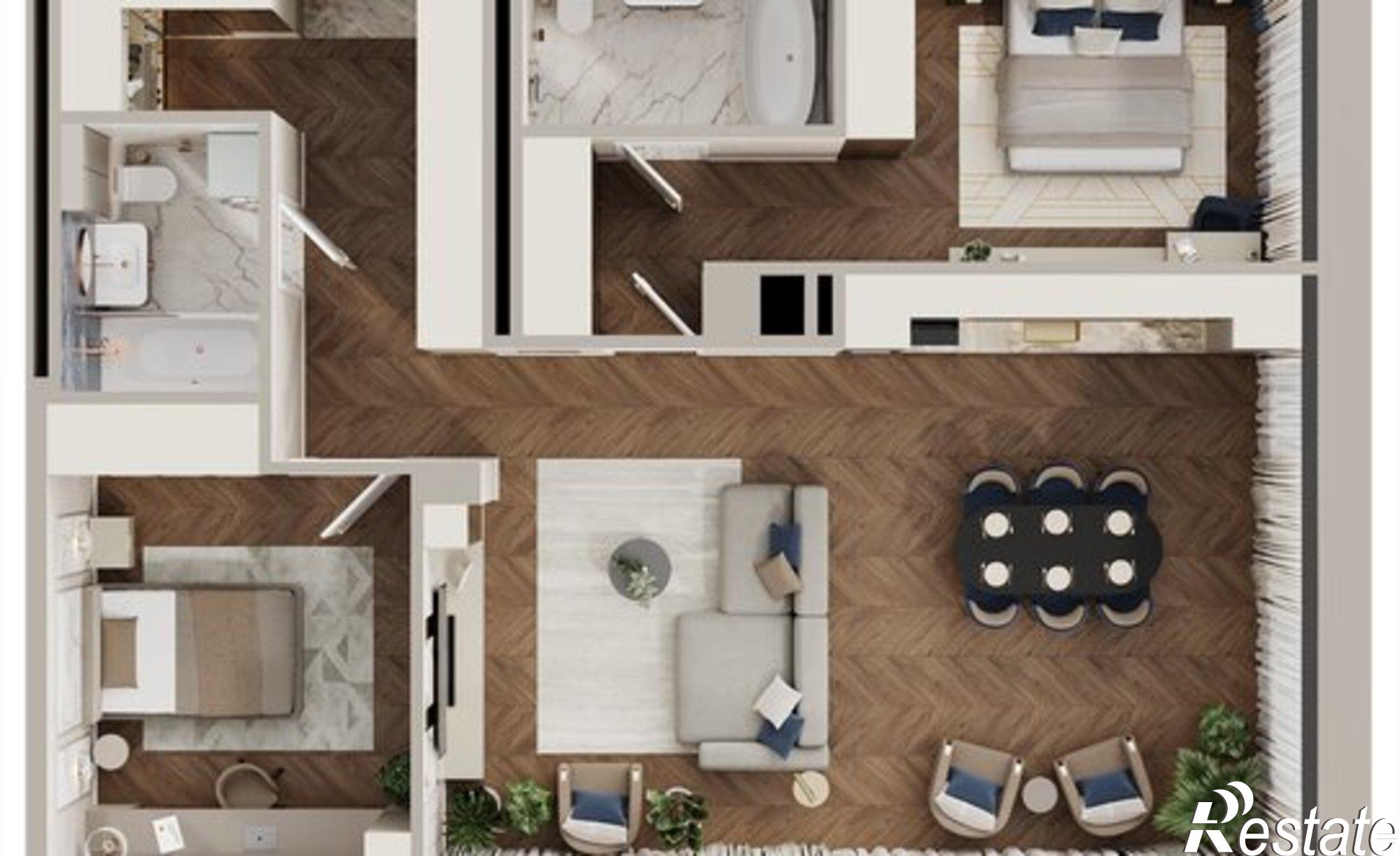 Купить квартиру за 27 356 000 рублей на ул Аксакова, 14/1