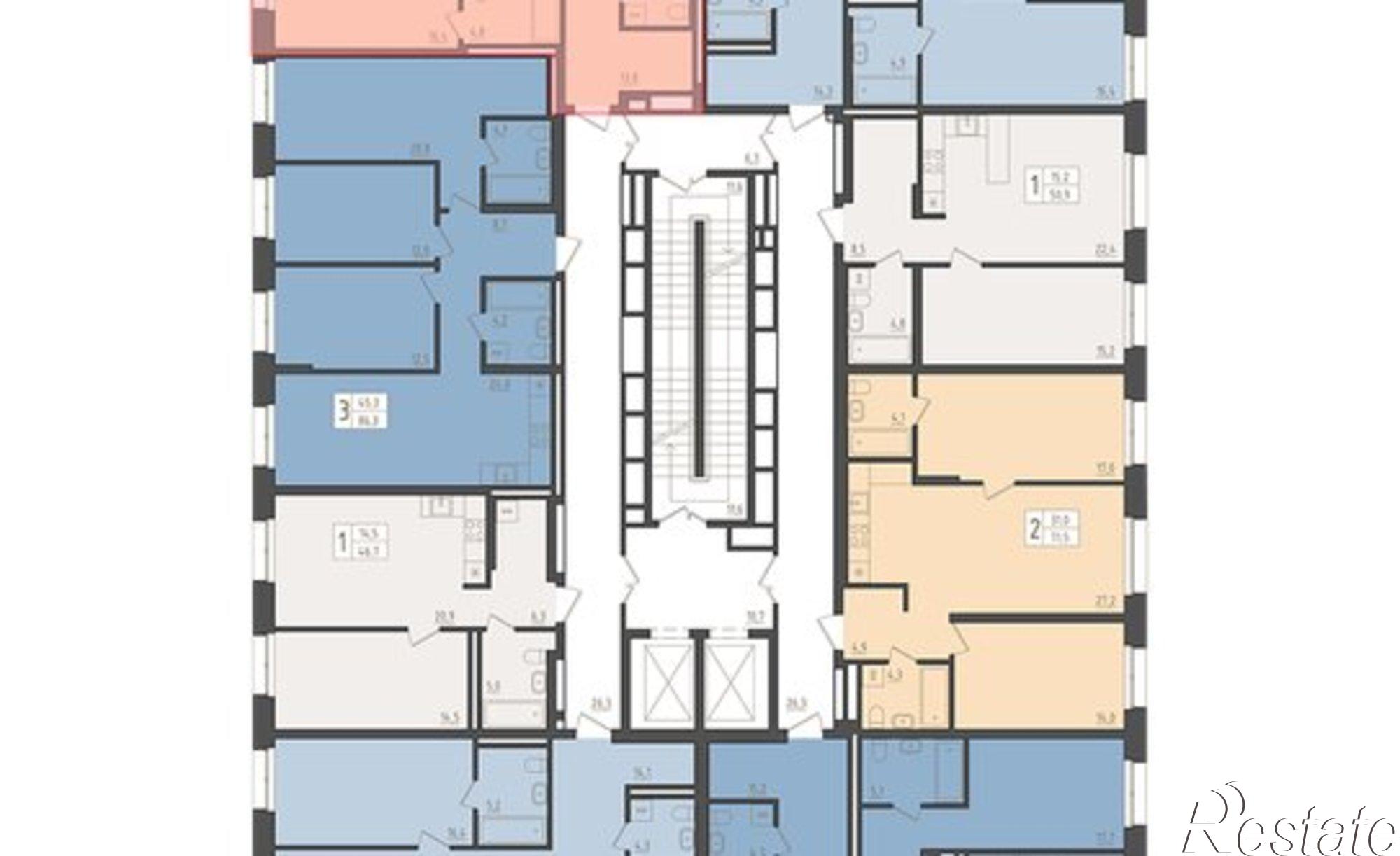 Купить квартиру за 23 751 000 рублей на ул Аксакова, 14/1