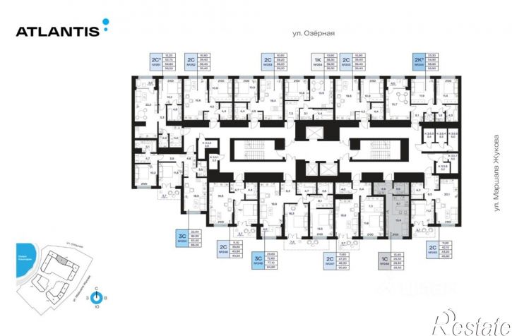 1-комн квартира в новом доме Косогорная улица, 183,  д. 183
