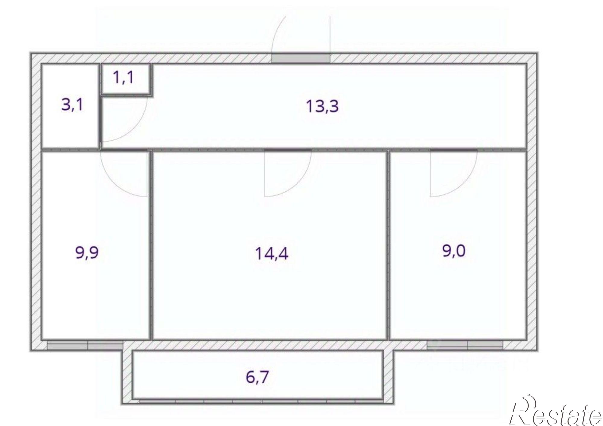 Купить квартиру за 2 790 000 рублей на ул Нефтяников, 7