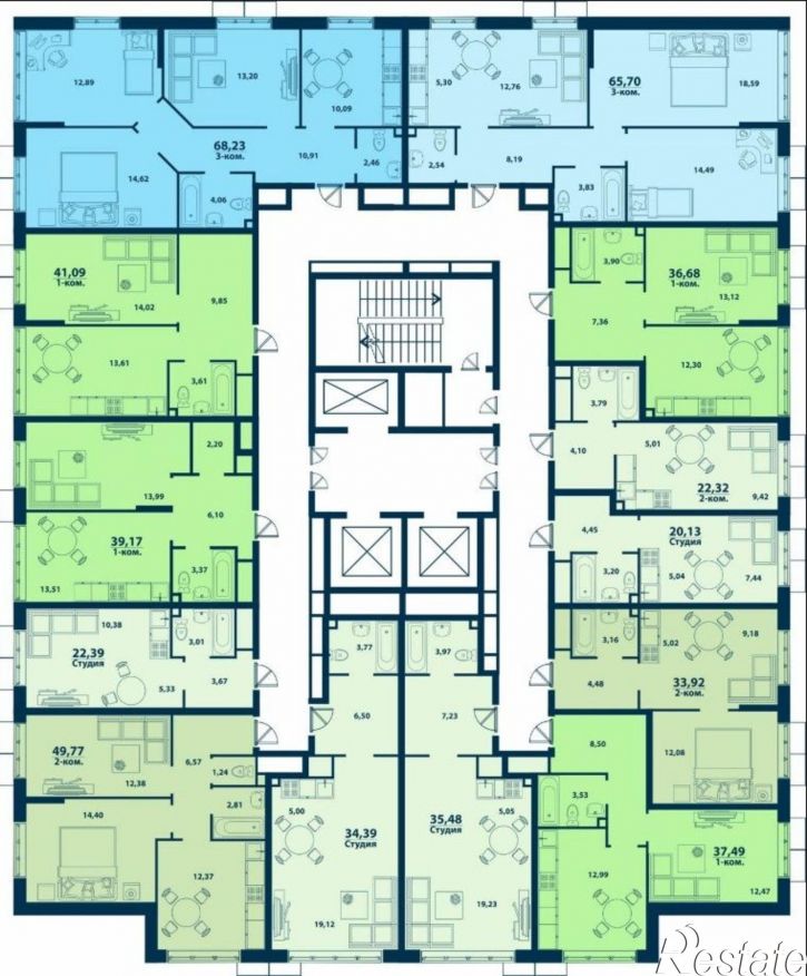 1-комн квартира в новом доме улица Ивана Спатара, 14,  д. 14