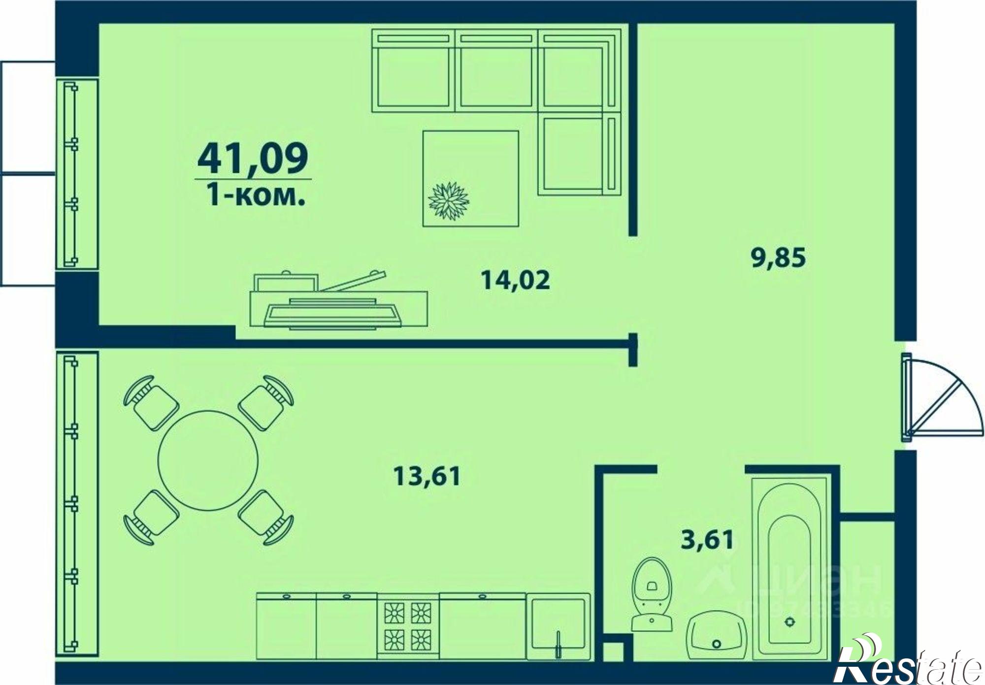 Купить квартиру за 7 519 470 рублей на улица Ивана Спатара, 14