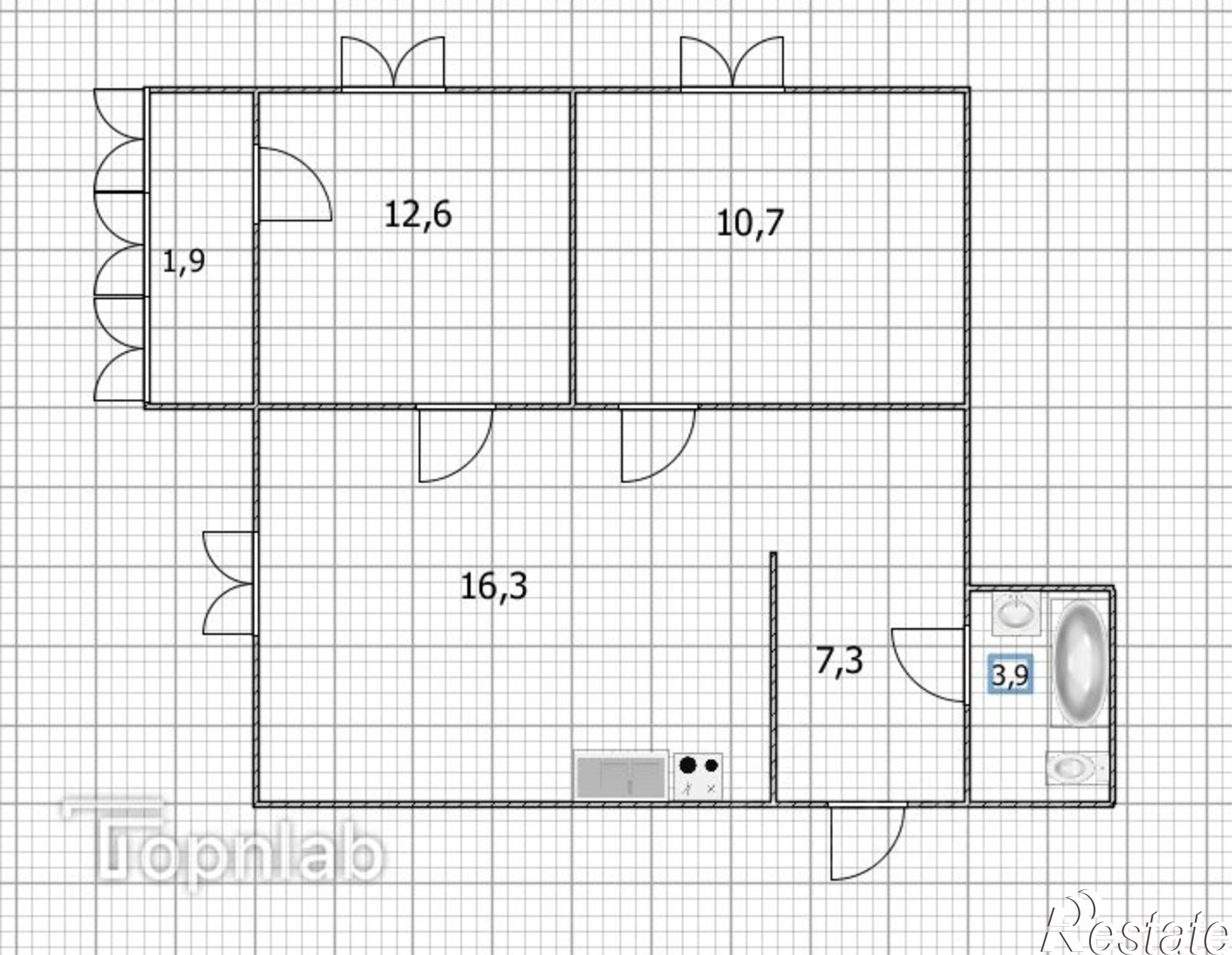 Купить квартиру за 7 000 000 рублей на ул Летчика Кобелева, 3/3