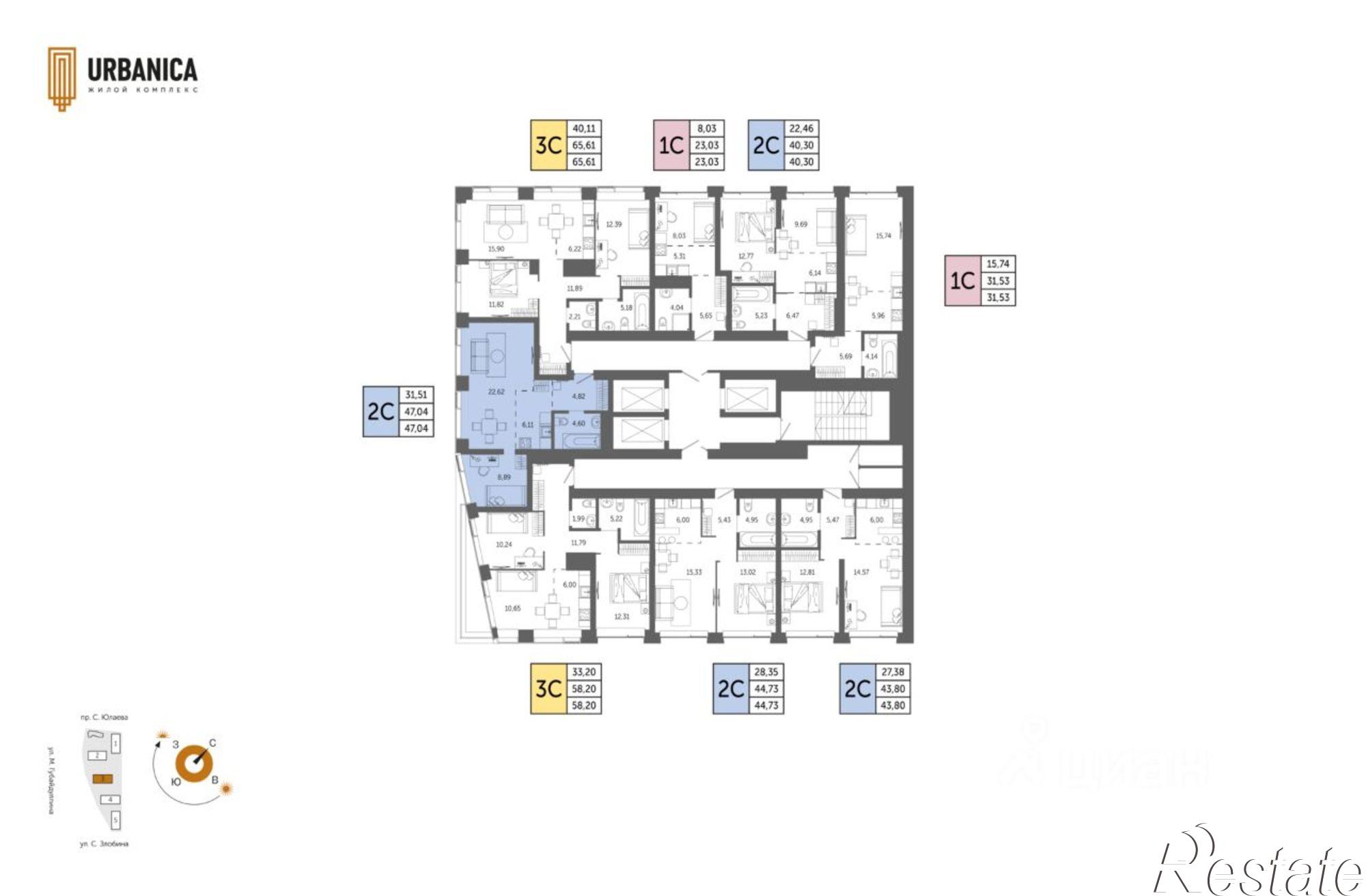 Купить квартиру за 11 204 900 рублей на улица Минигали Губайдуллина, 14/3