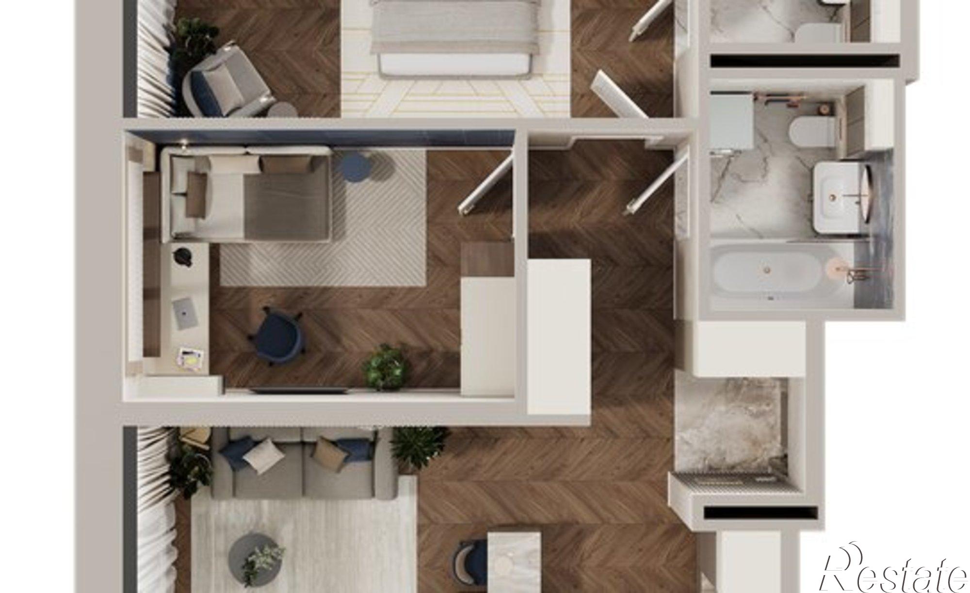 Купить квартиру за 15 456 000 рублей на ул Аксакова, 14 1