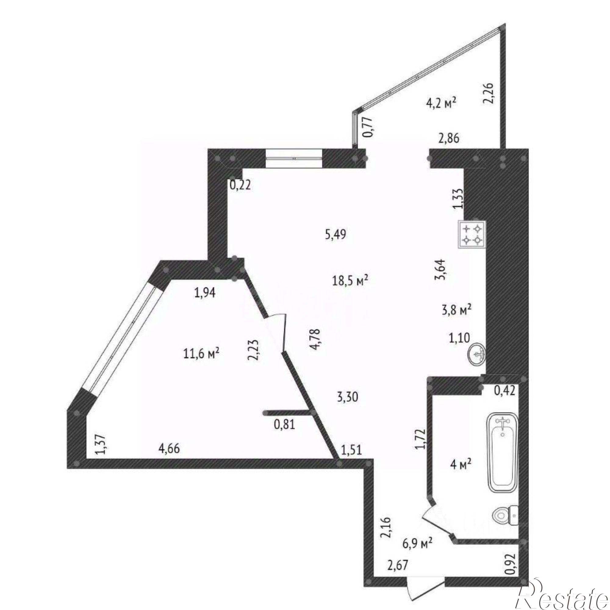 Купить квартиру за 7 000 000 рублей на улица Степана Злобина, 38/2