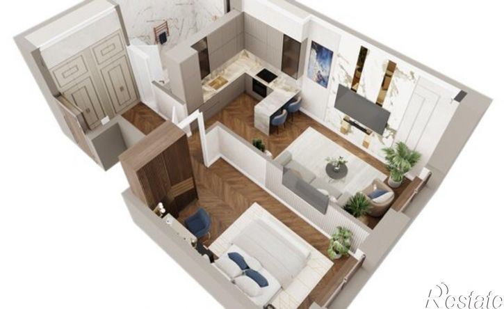 1-комн квартира в новом доме улица Аксакова, 18,  д. 18