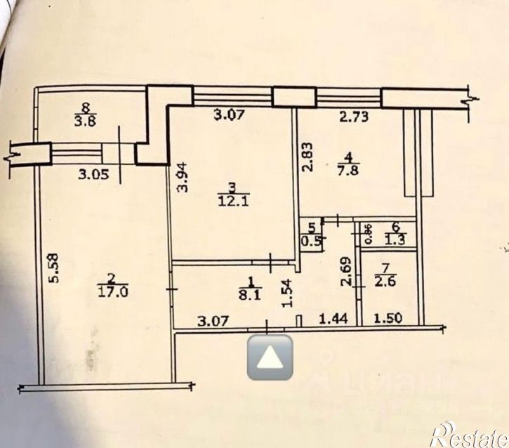 2-комн квартира Грозненская улица, 71/2,  д. 71/2
