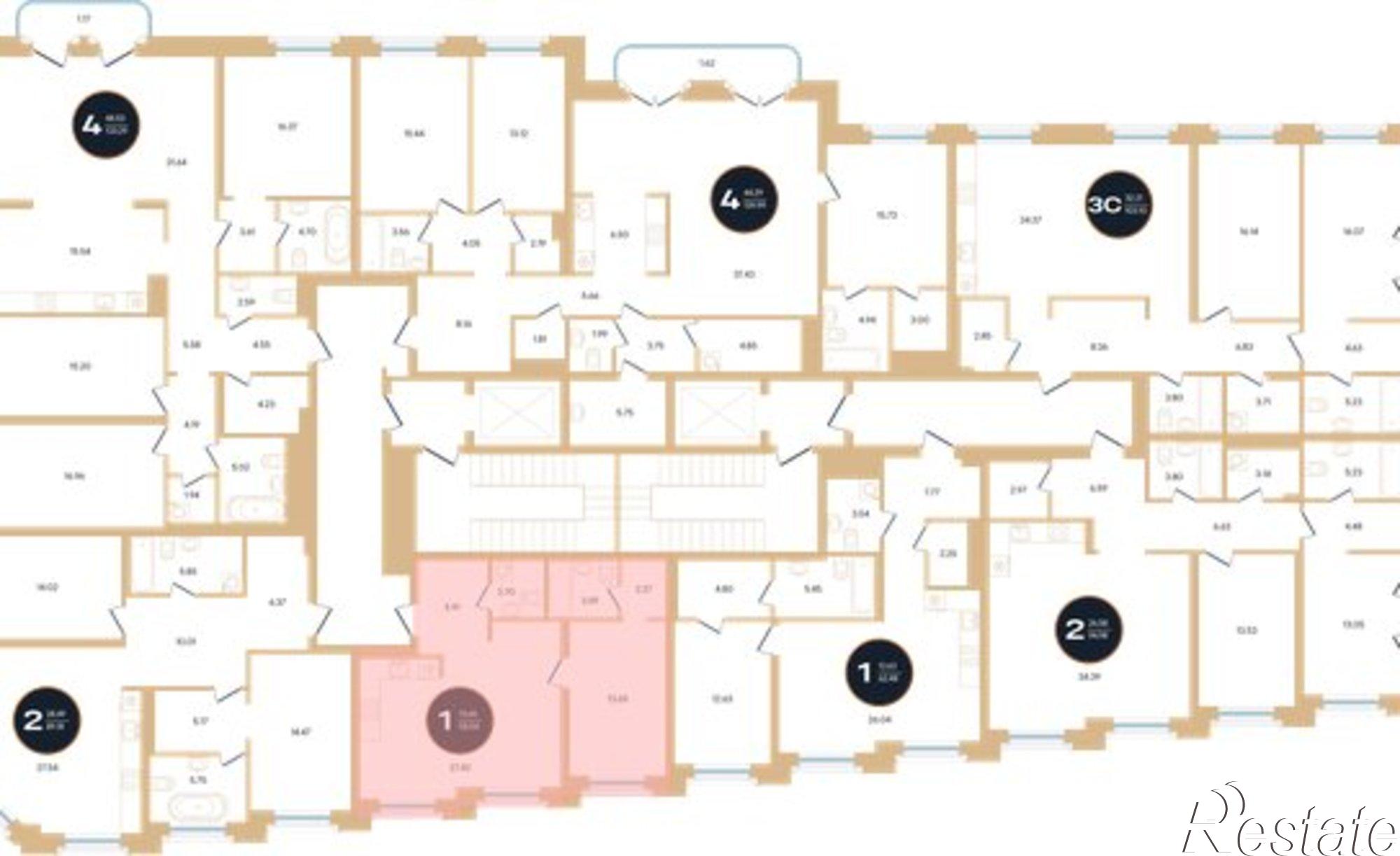 Купить квартиру за 18 328 200 рублей на ул Рихарда Зорге, 73 3