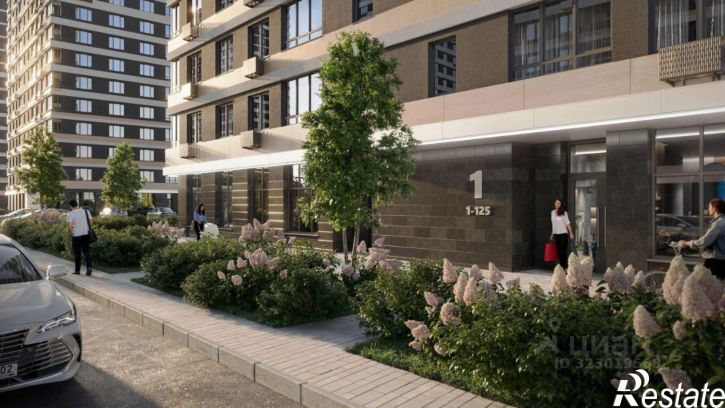 1-комн квартира в новом доме Яркий бульвар, 8/1