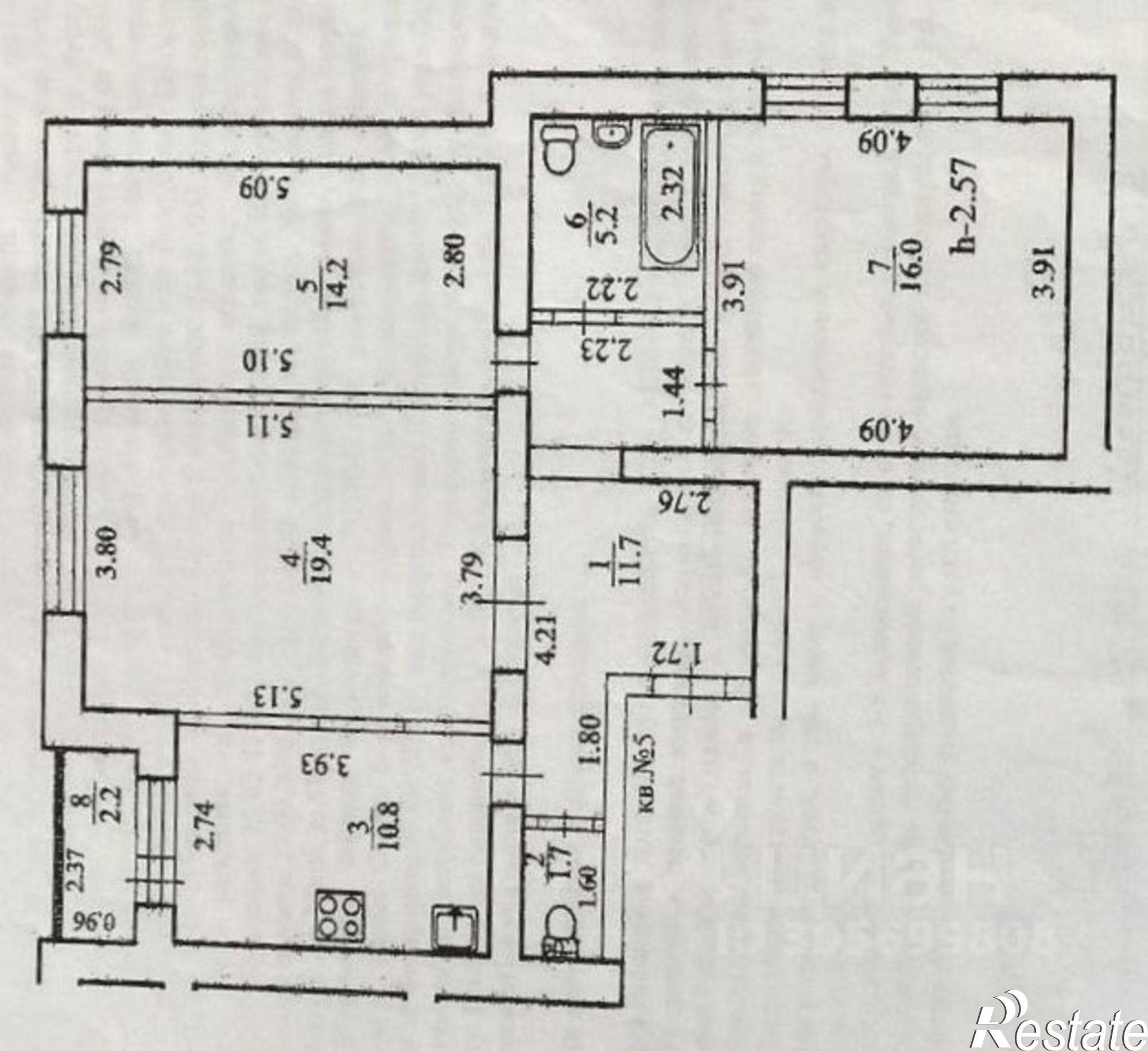 Купить квартиру за 11 500 000 рублей на улица Зайнаб Биишевой, 2