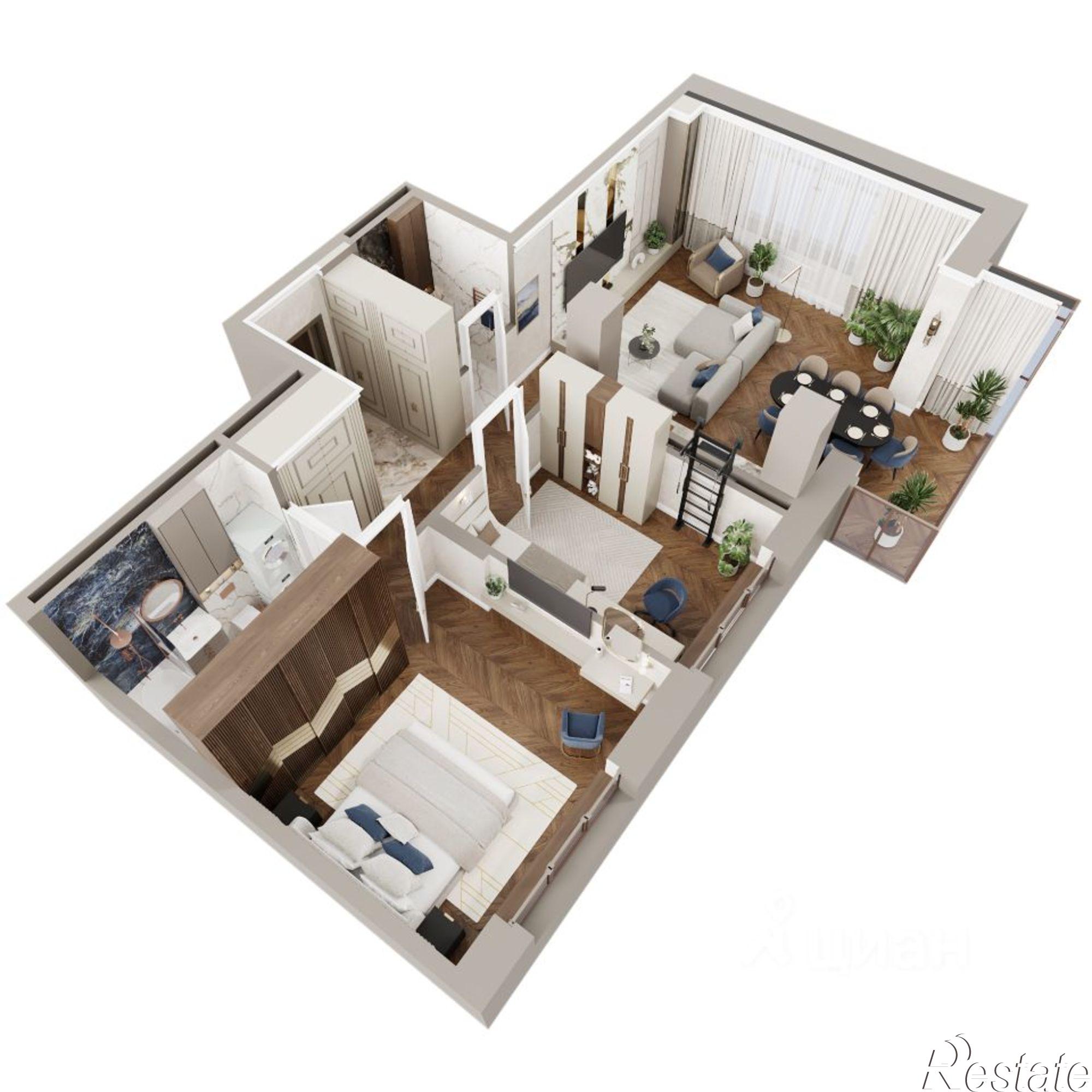 Купить квартиру за 22 591 000 рублей на улица Аксакова, 18