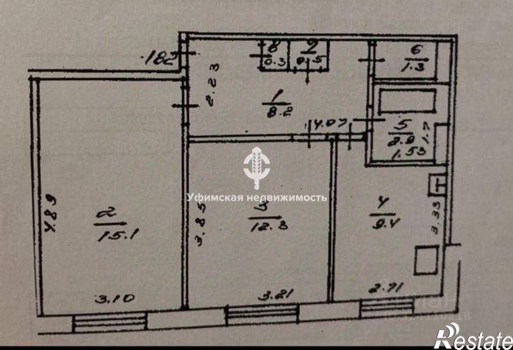 2-комн квартира улица Адмирала Ушакова, 84,  д. 84