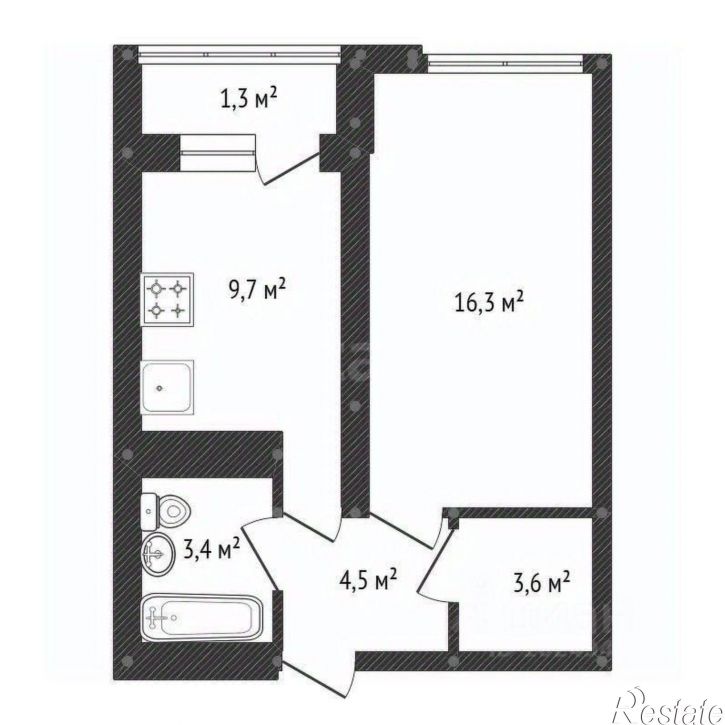 1-комн квартира Коммунистическая улица, 98/1,  д. 98/1