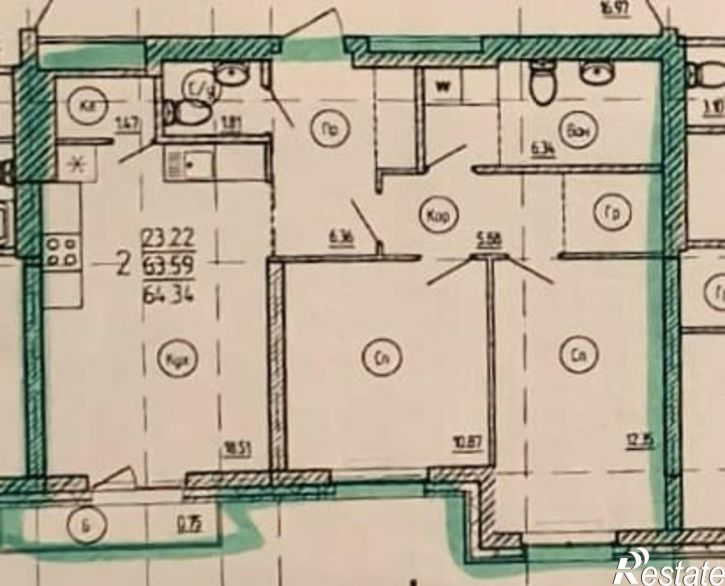 3-комн квартира улица Менделеева, 1/1,  д. 1/1