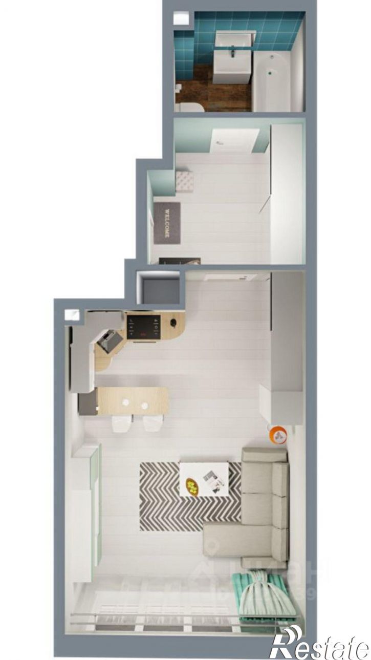 1-комн квартира в новом доме городской округ Уфа