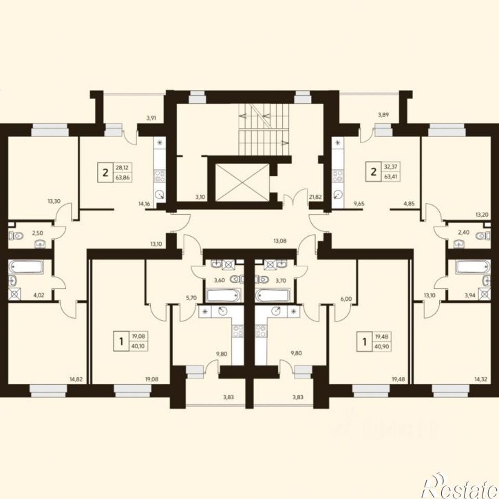 1-комн квартира в новом доме улица Ахметова, 296/3,  д. 296/3