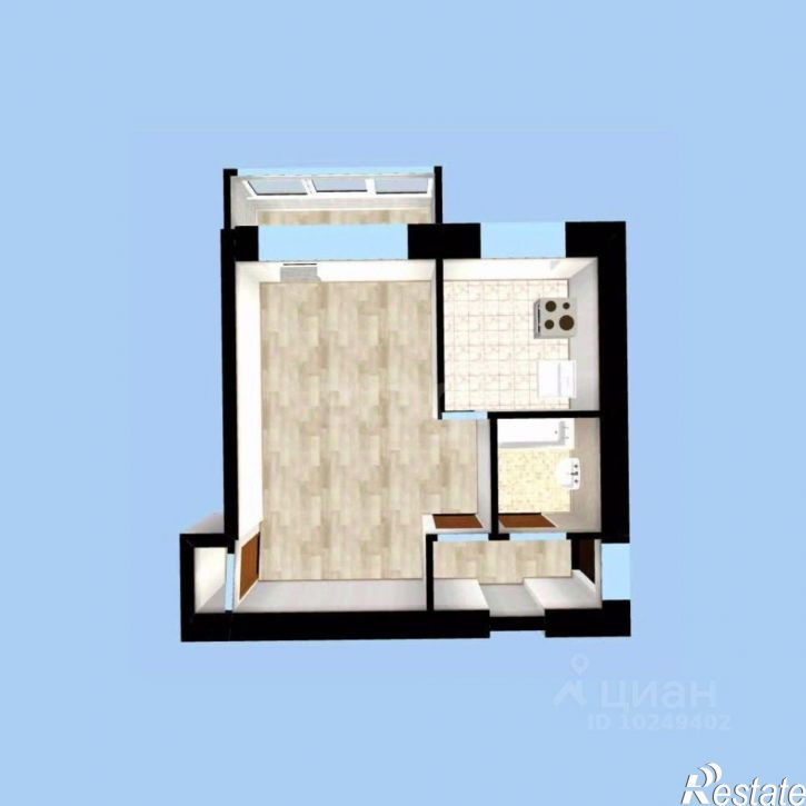 1-комн квартира улица Димитрова, 242,  д. 242