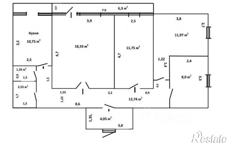 4-комн квартира ул Правды, 25 1,  д. 25 1,  к. 1