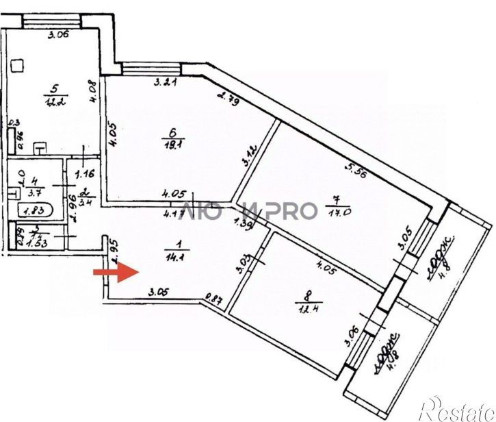 3-комн квартира ул Академика Королева, 2,  д. 2