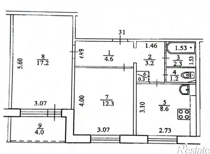 2-комн квартира ул Комсомольская, 27/3,  д. 27/3