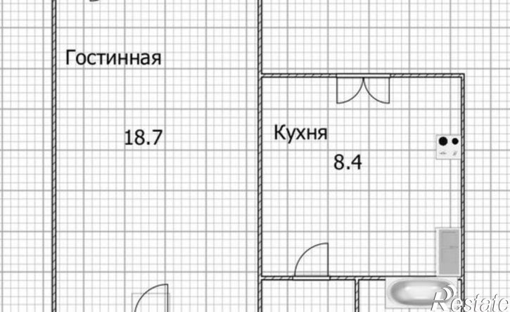 1-комн квартира улица Георгия Мушникова, 21/4,  д. 21/4
