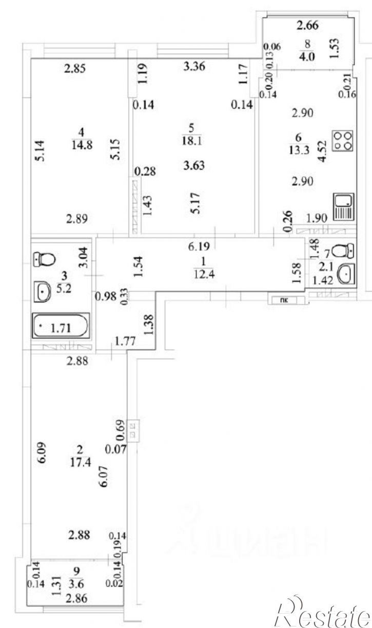 3-комн квартира Коммунистическая улица, 109,  д. 109