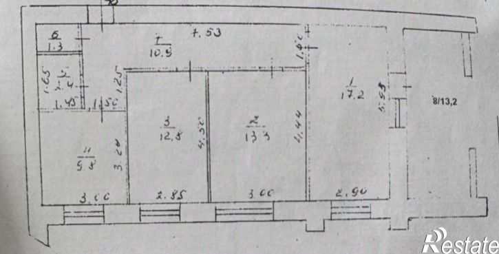 3-комн квартира улица Менделеева, 136/1,  д. 136/1